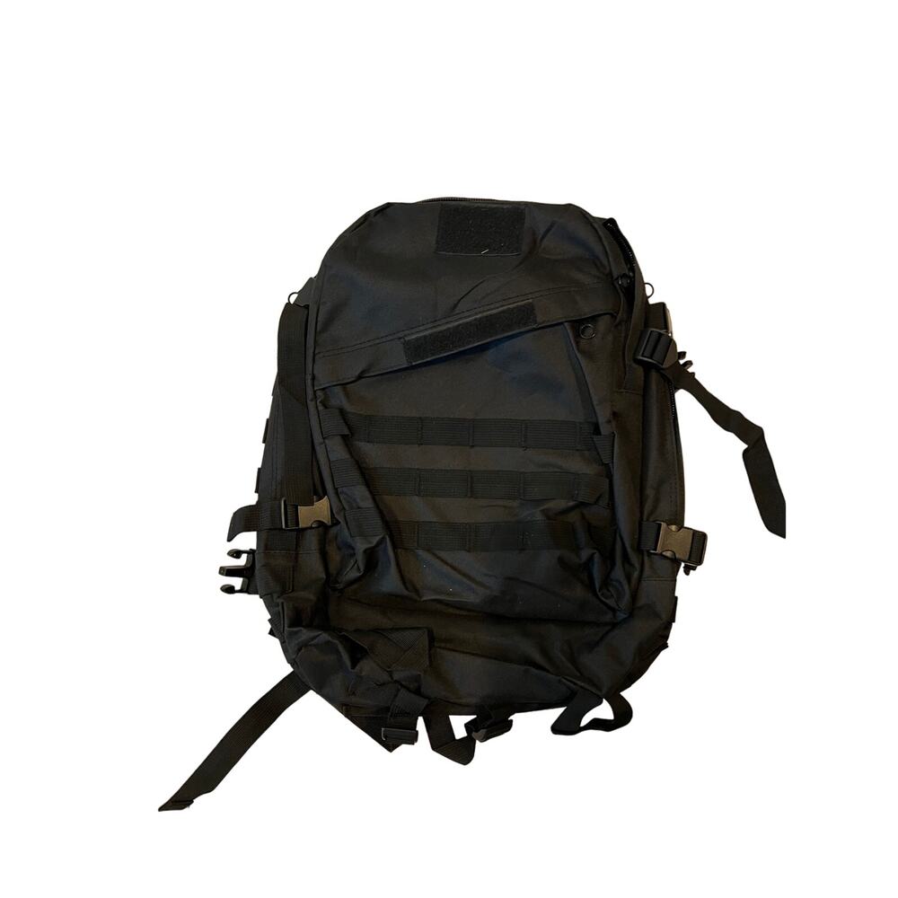 Generic No Brand Black Tactical Backpack